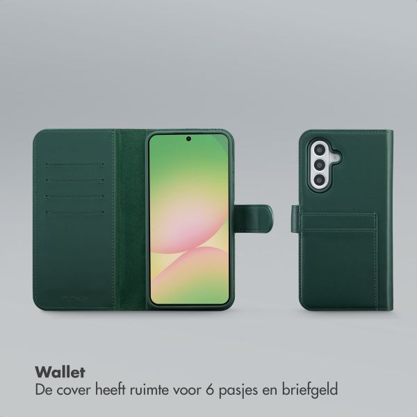 Selencia Olyn Uitneembare Bookcase met MagSafe Samsung Galaxy A56 - Groen