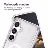 imoshion Sparkle Backcover met MagSafe Samsung Galaxy S24 - Glitter Transparant