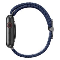 Uniq Aspen Braided bandje Apple Watch Series 1 t/m 10 / SE / Ultra (2) (44/45/46/49 mm) - Oxford Blue