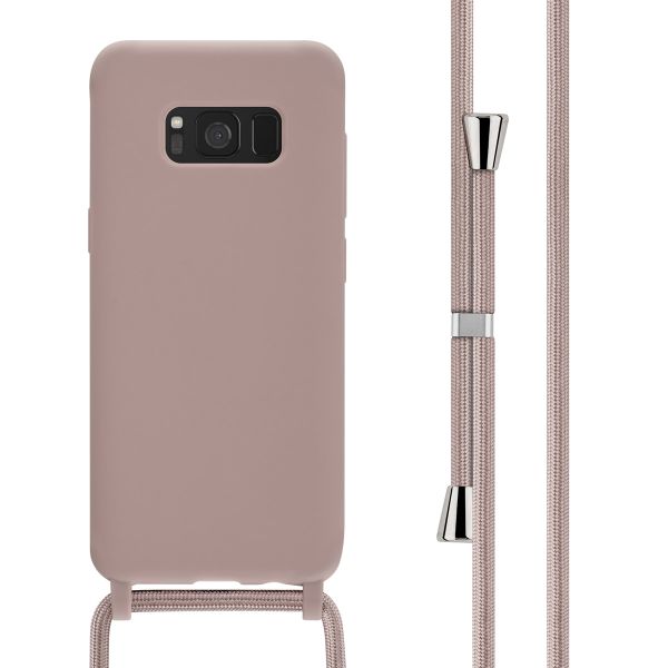 imoshion Siliconen hoesje met koord Samsung Galaxy S8 - Sand Pink