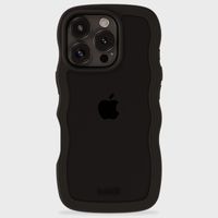 Holdit Wavy Case iPhone 16 Pro Max - Black / Transparant