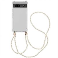 imoshion Backcover met koord + armband - Parels Google Pixel 7a - Transparant