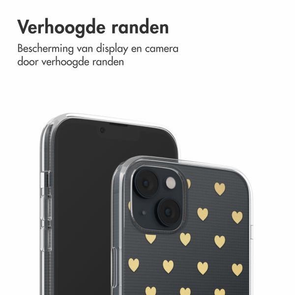 imoshion Design hoesje Apple iPhone 14 - Golden Hearts