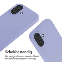 imoshion Siliconen hoesje met koord iPhone 16 - Paars