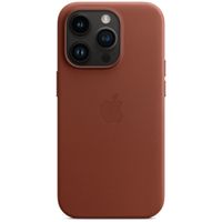Apple Leather Back Cover with MagSafe Apple iPhone 14 Pro - Umber