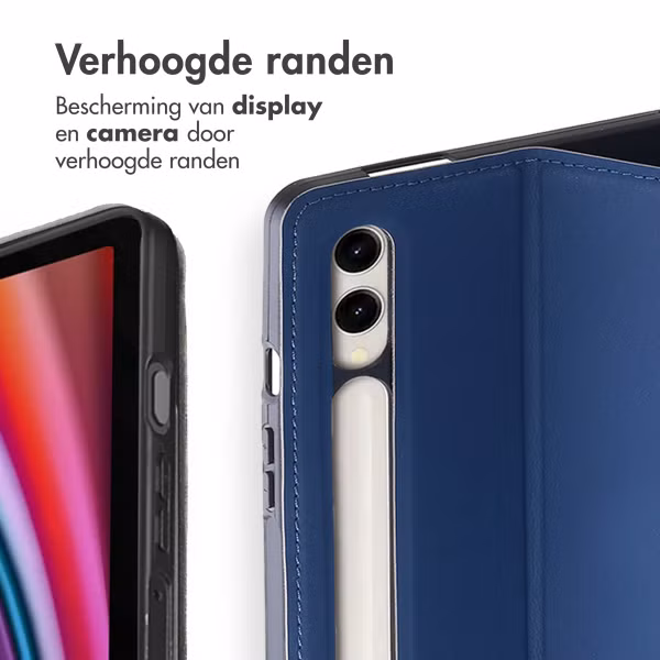 Accezz Classic Tablet Case Samsung Galaxy Tab S10 Plus / Tab S9 FE Plus / Tab S9 Plus - Donkerblauw