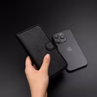 Selencia Olyn Uitneembare Bookcase met MagSafe Apple iPhone 14 / 13 - Zwart