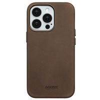 Accezz Vintage Leather Magsafe Backcover Apple iPhone 13 Pro - Rustic Brown