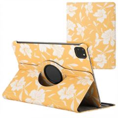 imoshion 360° Draaibare Design Bookcase Apple iPad Pro 11 (2025) M5 / (2024) M4 - Yellow Flowers