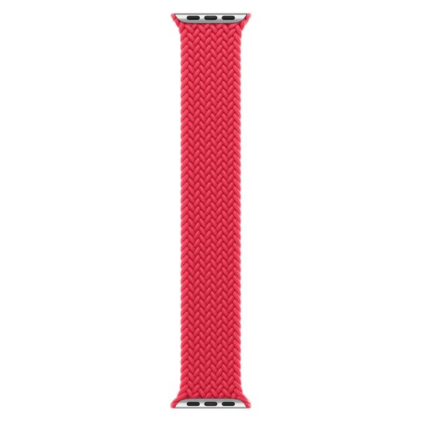 Apple Gevlochten solobandje Apple Watch | 38/40/41/42 mm - Maat 2 - (PRODUCT)RED
