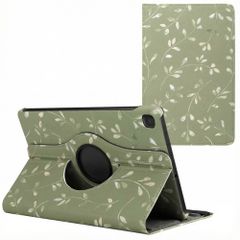 imoshion 360° Draaibare Design Bookcase Samsung Galaxy Tab S6 Lite (2020/2022/2024) - Green Flowers