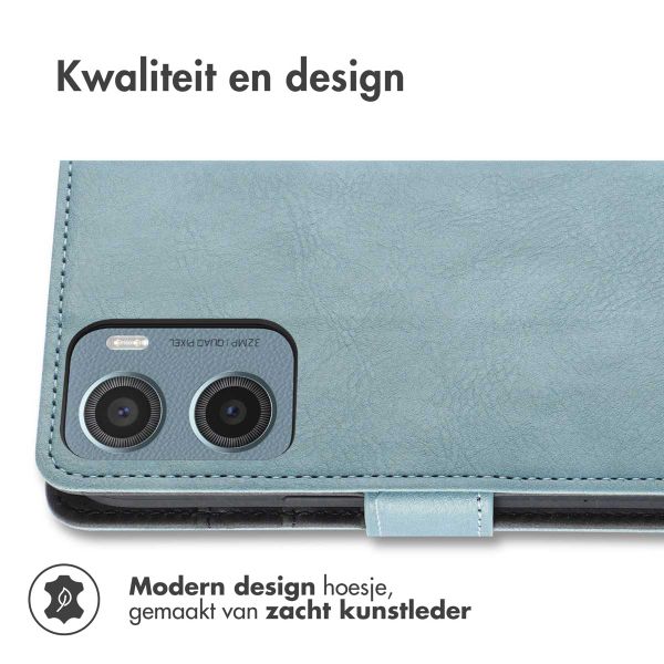 imoshion Luxe Bookcase Motorola Moto G05 / E15 - Lichtblauw