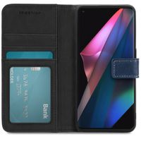 imoshion Luxe Bookcase Oppo Find X3 Pro 5G - Donkerblauw