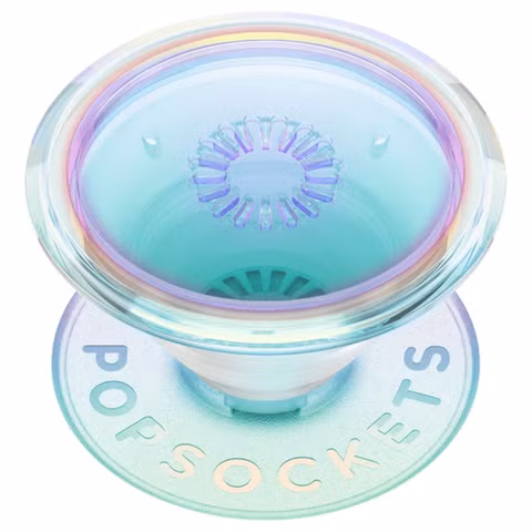 PopSockets PopGrip - Afneembaar - Translucent Clear Iridescent