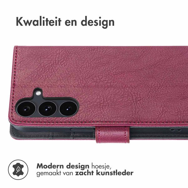 imoshion Luxe Bookcase Samsung Galaxy S25 FE - Bordeaux