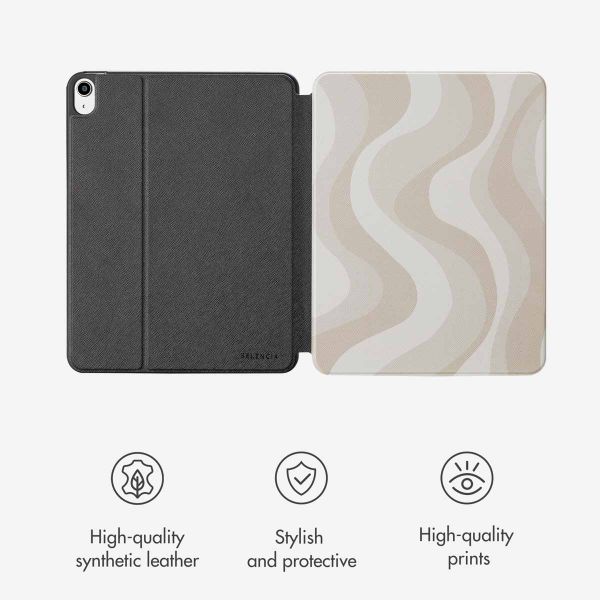 Selencia Vivid Tablet Case Apple iPad Air 11 inch (2026) M4 / (2025) M3 / (2024) M2 / Air 5 (2022) / Air 4 (2020) - Desert Waves Beige