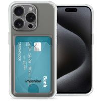 imoshion Softcase Backcover met pashouder iPhone 15 Pro - Transparant