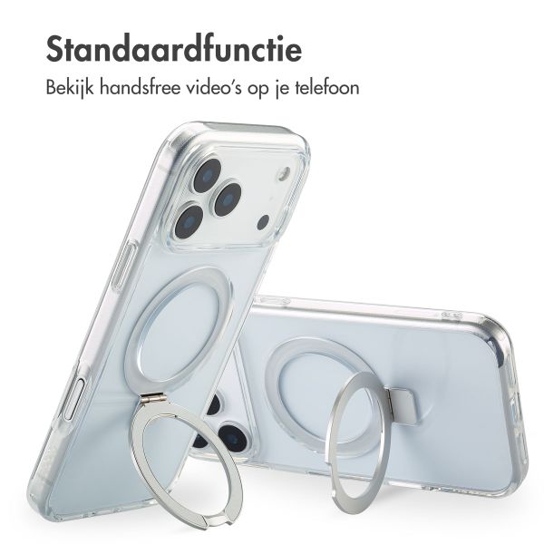 Accezz Ring Stand Backcover met MagSafe Apple iPhone 17 Pro Max - Transparant