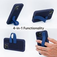 Callbuddy Hoesje met Strap Apple iPhone 17e / 16e / 15 / 14 / 13 - Deep Marine