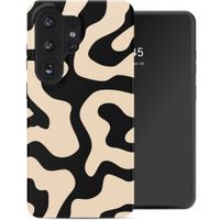 Selencia Vivid Back Cover Samsung Galaxy S26 Ultra - Art Wave Black