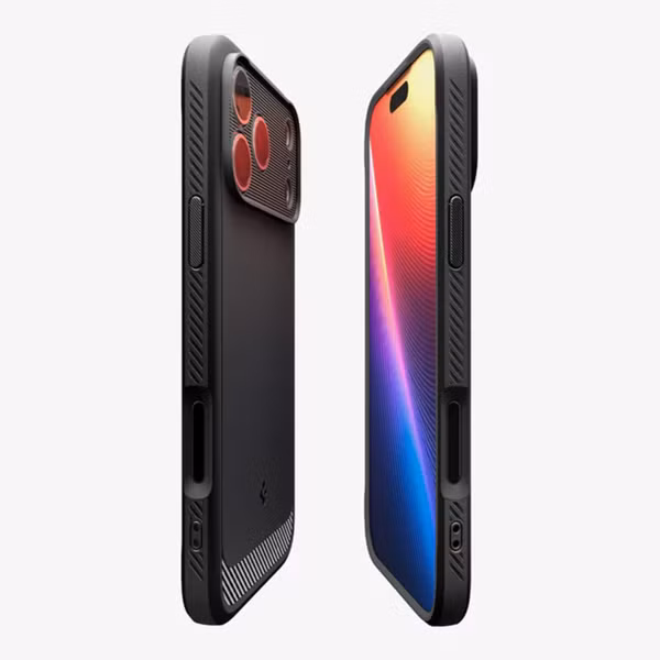 Spigen Rugged Armor Backcover MagSafe Apple iPhone 17 Pro - Matte Black