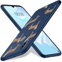 imoshion Design hoesje Huawei P30 Lite - Luipaard - Blauw