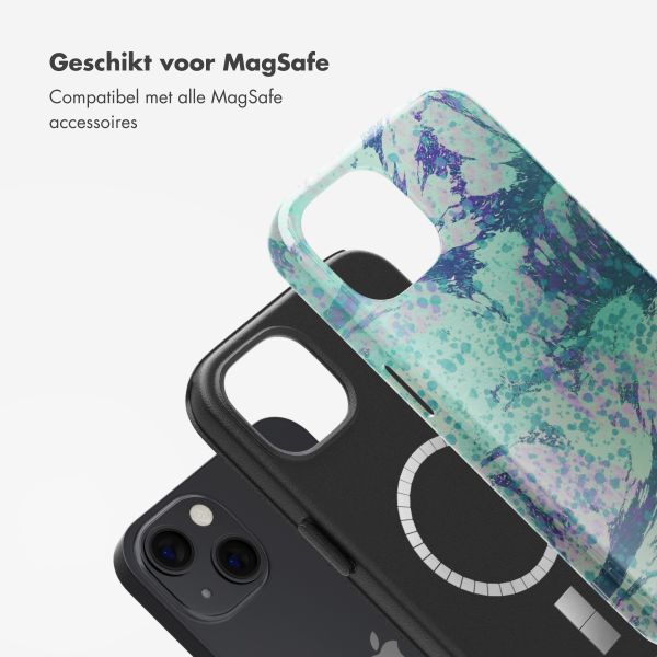 Selencia Vivid Tough Backcover met MagSafe iPhone 13 - Fresh Paint Green