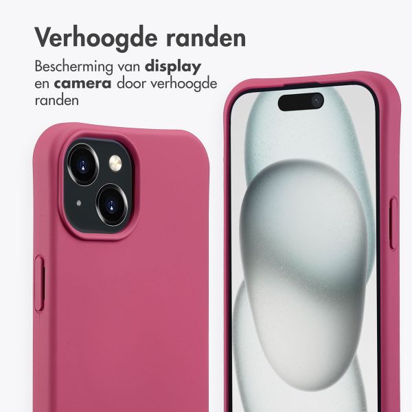 imoshion Color Backcover met afneembaar koord MagSafe iPhone 15 - Raspberry