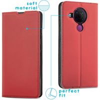 imoshion Slim Folio Bookcase Nokia 5.4 - Rood