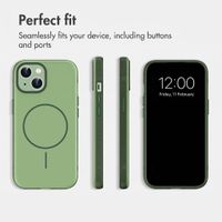 imoshion Colour Back Cover with Thin MagSafe Ring Apple iPhone 15 - Dark Green