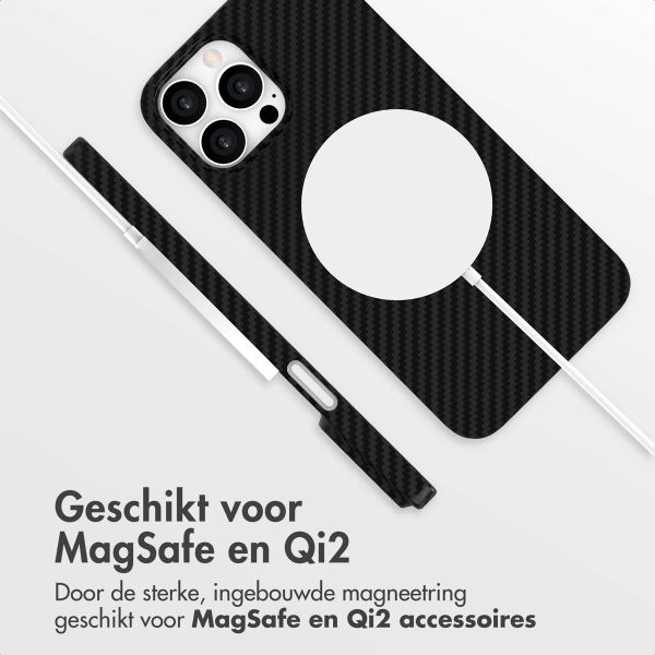 Accezz MagSafe Kevlar Backcover Apple iPhone 14 Pro Max - Zwart