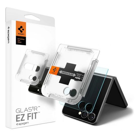 Spigen EZ Fit Glas.tR met Applicator - 1 pack Samsung Galaxy Z Flip 7