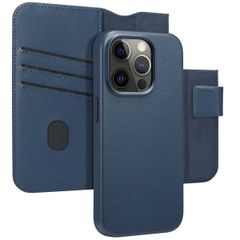 Accezz 2-in-1 Leather Bookcase with MagSafe Apple iPhone 15 Pro - Nightfall Blue