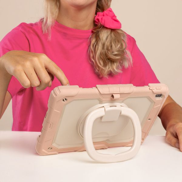 imoshion Rugged Kidsproof Backcover Samsung Galaxy Tab A9 Plus - Lichtroze