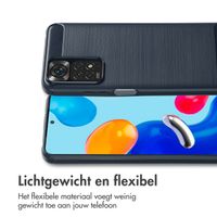 imoshion Brushed Backcover Xiaomi Redmi Note 11 (4G) / Note 11S (4G) - Donkerblauw