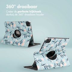 imoshion 360° Draaibare Design Bookcase Apple iPad Pro 11 (2022 / 2021 / 2020 / 2018) - Flowers