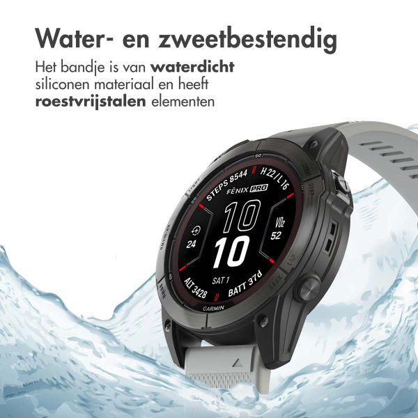 imoshion QuickFit® Siliconen bandje voor Garmin Watch | 26 mm aansluiting - Grijs