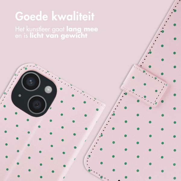 imoshion Design Bookcase Apple iPhone 13 - Happy Dots