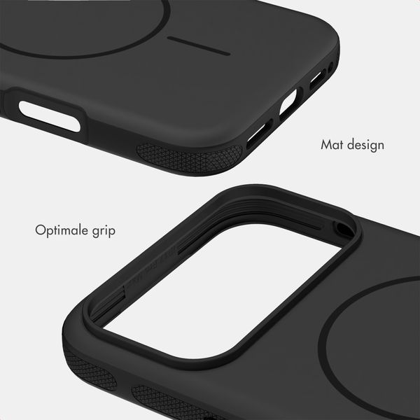 imoshion Color Backcover met Thin MagSafe Ring Apple iPhone 17 Pro Max - Zwart