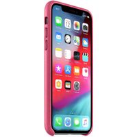 Apple Leather Backcover iPhone X - Pink Fuchsia