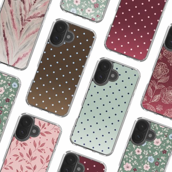 imoshion Design hoesje Apple iPhone 16 - Polka Dot Bruin