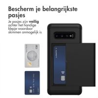 imoshion Backcover met pasjeshouder Samsung Galaxy S10 Plus - Zwart