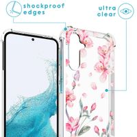 imoshion Design hoesje met koord Samsung Galaxy A54 (5G) - Bloem - Roze