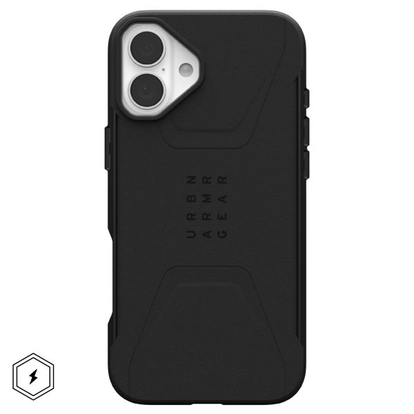 UAG Civilian Backcover MagSafe Apple iPhone 16 Plus - Zwart