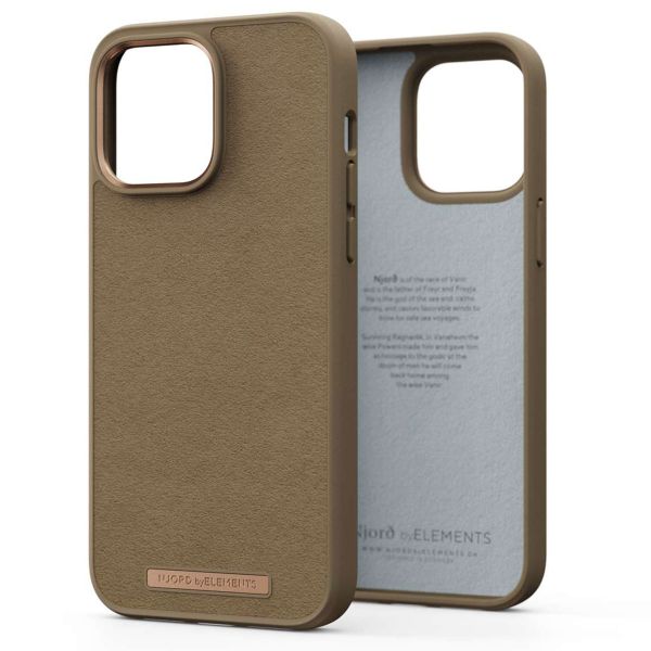 Njorð Collections Suède Comfort+ Case iPhone 14 Pro Max - Camel