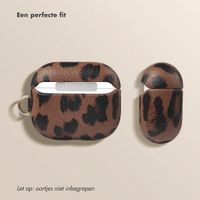 Selencia Sabi Case met panterprint  Apple Airpods 3 - Mocha Brown