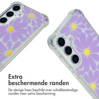 imoshion Design hoesje met koord Samsung Galaxy S25 - Tropical Violet Flowers Connect