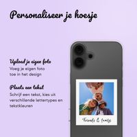 Gepersonaliseerd hoesje met polaroid iPhone 16 - Transparant