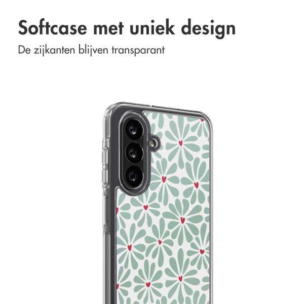imoshion Design hoesje Samsung Galaxy A26 - Bloom Love Sage Green