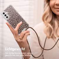 imoshion Design hoesje met koord Samsung Galaxy A56 - Leopard Mood